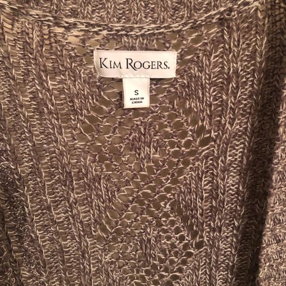 Kim Rogers Sleeveless Cardigan Size Small - Picture 5 of 5
